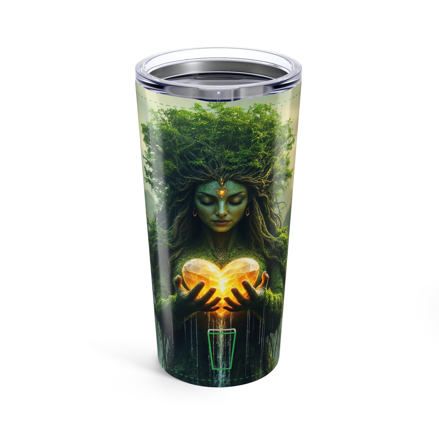Gaia / Mother Nature -Inspired 20oz Tumbler - Perfect for Outdoor Adventures, Campfires, and Eco-Friendly Living, Great Gift for Nature Lovers