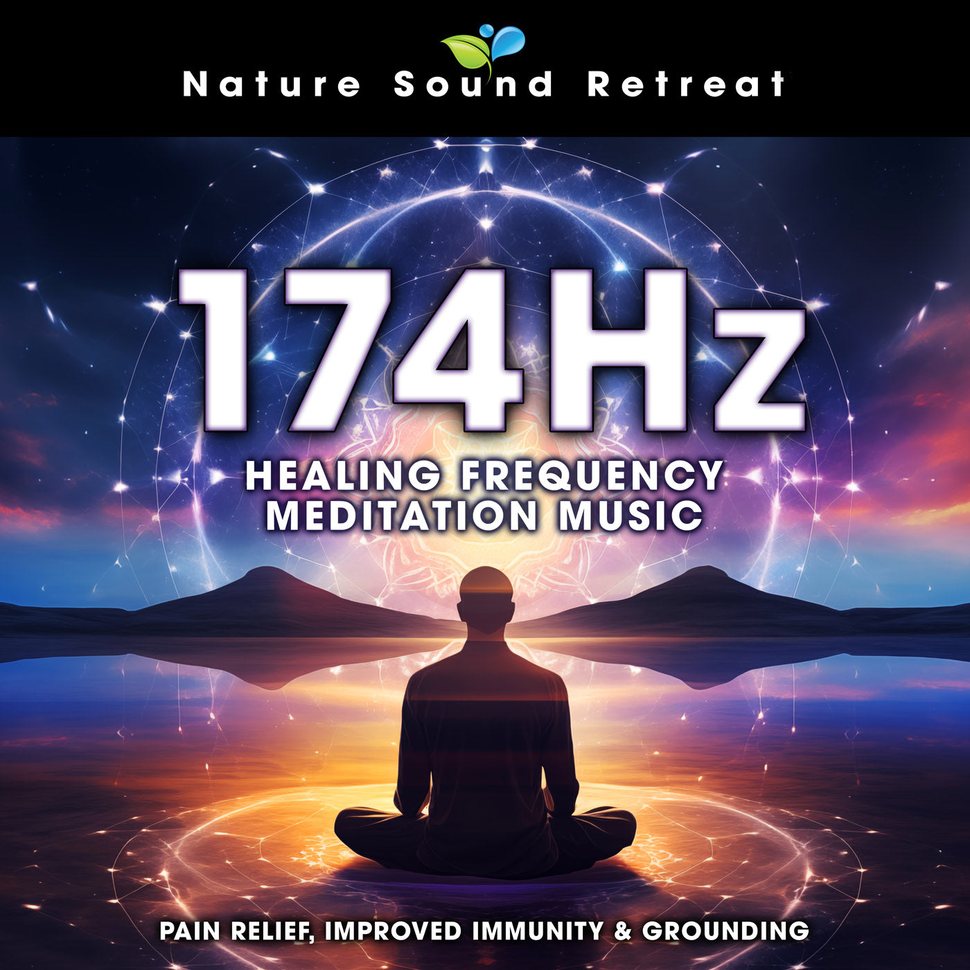 174 Hz Healing Frequency Meditation Music - Pain Relief, Improved Immunity & Grounding