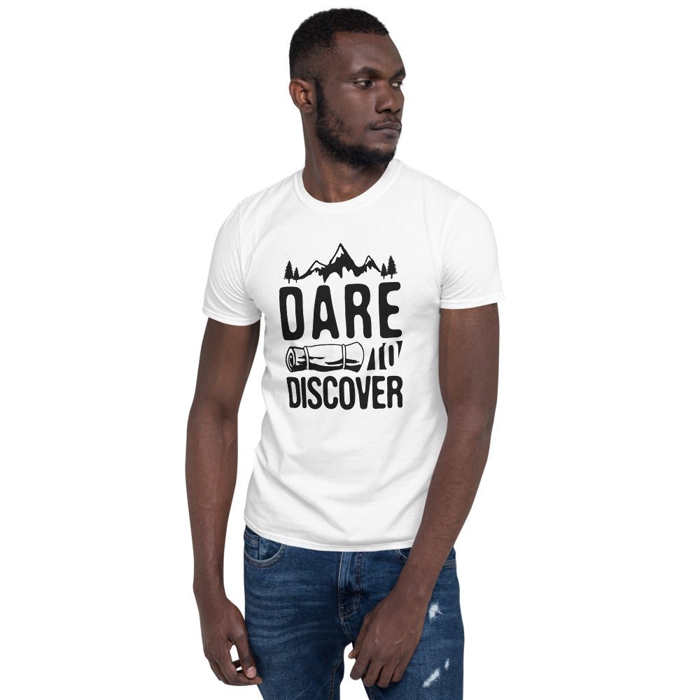 Dare to Discover T-shirt, Nature tshirt, Inspirational t-shirt, Meditation tshirt, Montain t-shirt. Motivation t-shirt. - Nature Sound Retreat