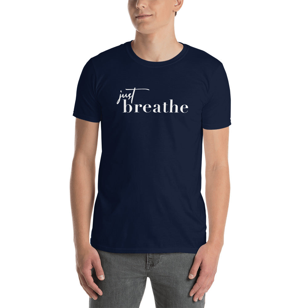 Just breathe T-shirt, Yoga t-shirt, Inspirational t-shirt, Meditation t-shirt, Gift for her. Motivation t-shirt.