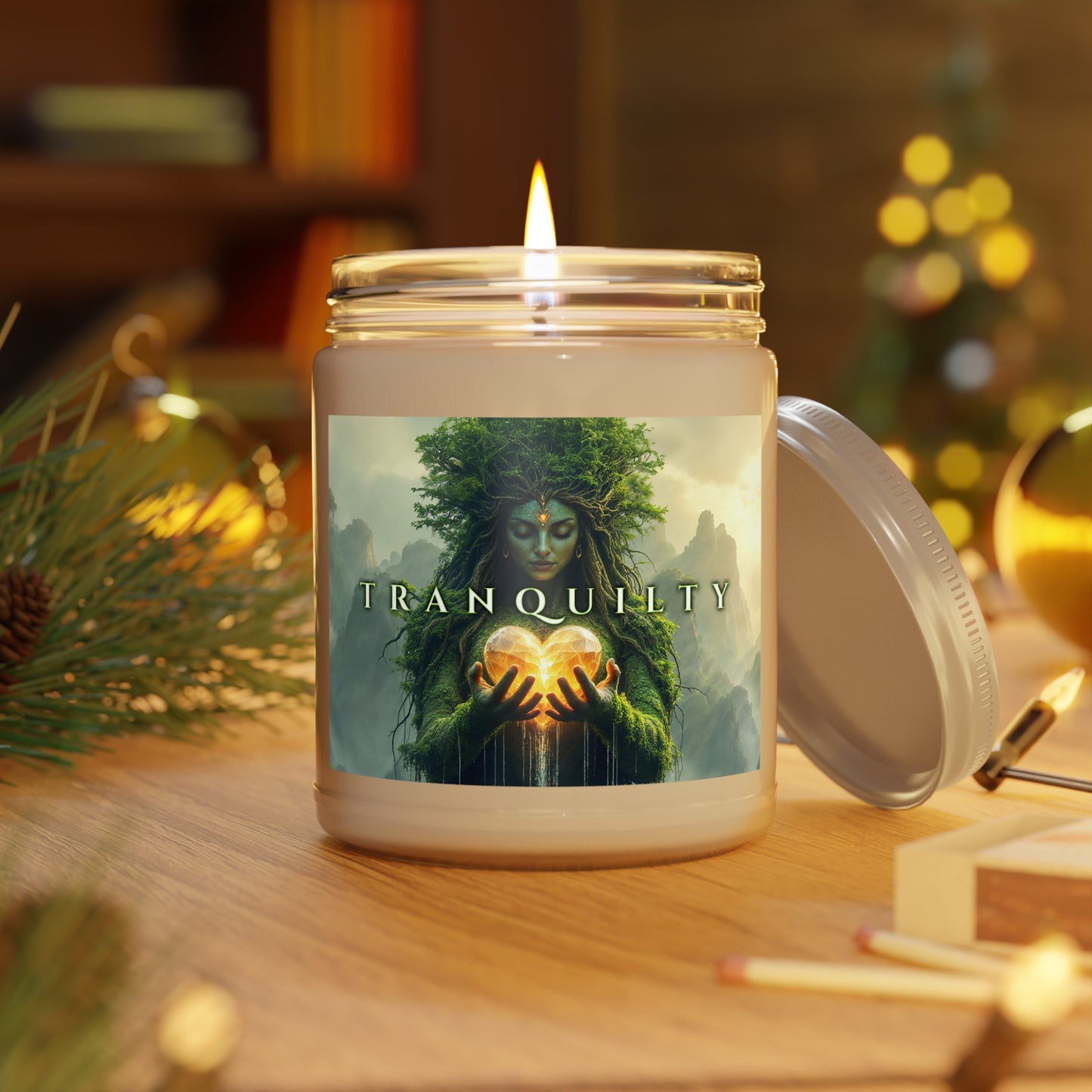 Tranquility Scented Candle - Mother Nature and Gaia Eco-Friendly 9oz Aromatherapy Candle