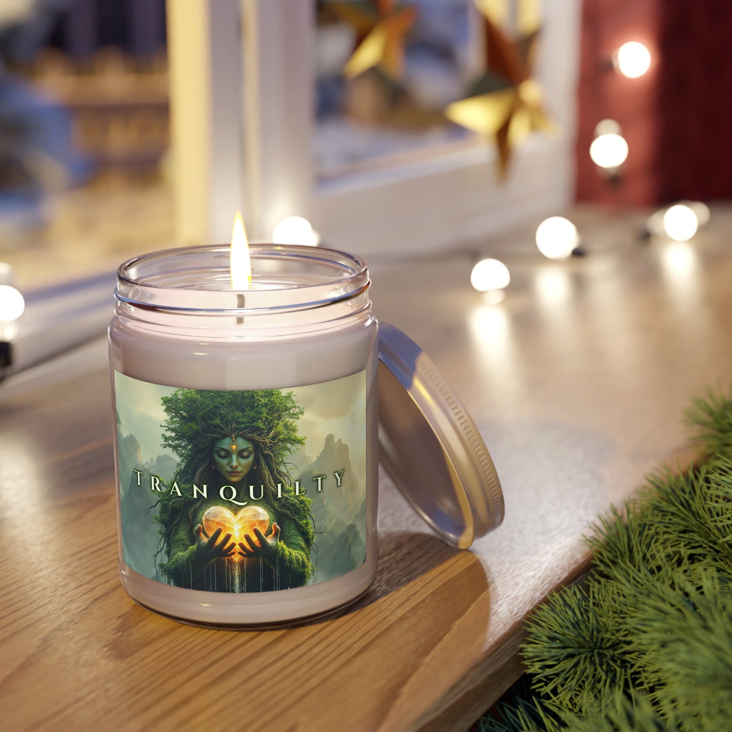 Tranquility Scented Candle - Mother Nature and Gaia Eco-Friendly 9oz Aromatherapy Candle