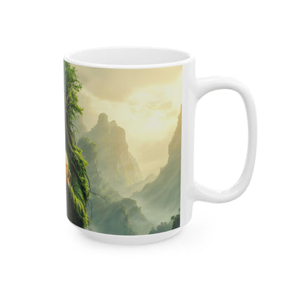 Gaia/Mother Nature Ceramic 15oz. Mug - Nature Lover Gift, Coffee Cup, Inspirational Mug, Relaxation Decor, Home & Office Use