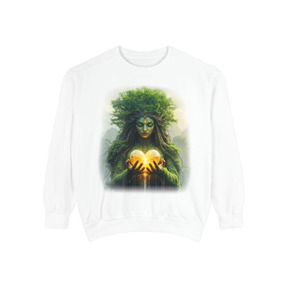 Gaia Mother Nature Unisex Sweatshirt - Eco-Friendly, Casual Wear, Gift for Nature Lovers, Earth Day, Bohemian Style