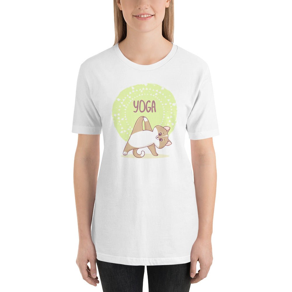 Cat Yoga T-shirt, Yoga tshirt, Inspirational t-shirt, Meditation tshirt, Gift for her. Motivation t-shirt. - Nature Sound Retreat